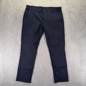 X-RAY Pant Men's 38x30 Blue Rayon Chino Straight Business Preppy Career Stretch